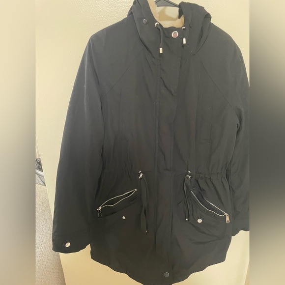 ✨Royal Matrix Black Fur Lined Coat Size 12 - Picture 4 of 16